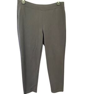 Eileen Fisher Size Large Black Pull On Knit Pants Tencel, Nylon, Spandex